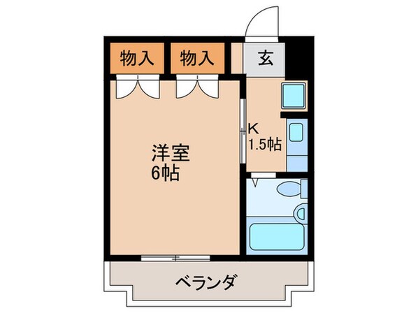 グリ－ンハイツ今津の物件間取画像